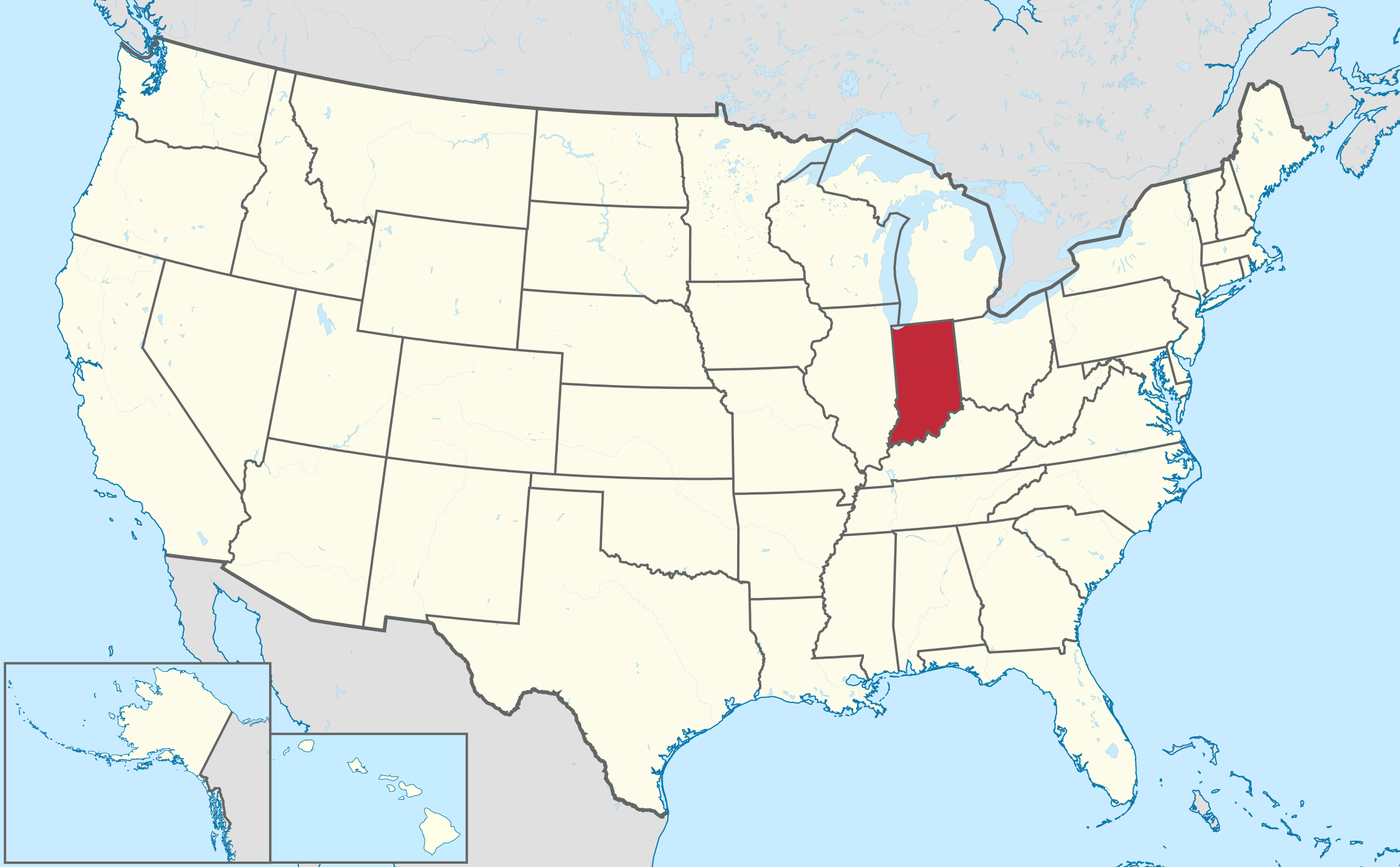 iowa highlighted on a map